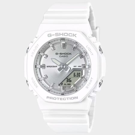 G-Shock - Montre G-Shock GMA-P2100VA Blanc Argenté