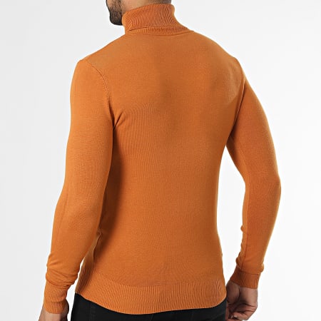Pull Col Roulé GAUDI Laine Beige/orange - Taille M - Occasion Très Bon état