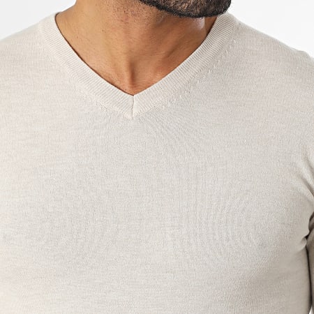 Classic Series - Pull Col V Beige
