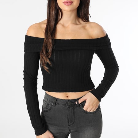 Classic Series - Pull Col Bateau Femme Village Noir