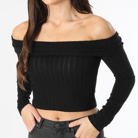 Classic Series - Pull Col Bateau Femme Village Noir