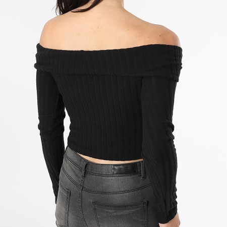 Classic Series - Pull Col Bateau Femme Village Noir