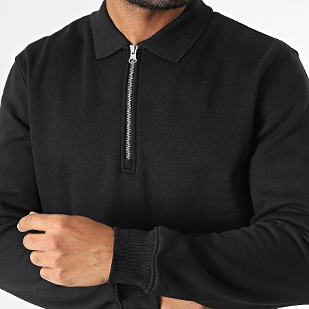Only And Sons - Sweat Col Zippé Abbott Noir