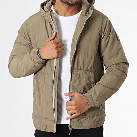 Teddy Smith - Abrigo con capucha Hort 12017068D Beige