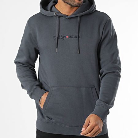 Teddy Smith - Sweat Capuche Jim 10816997D Gris Anthracite
