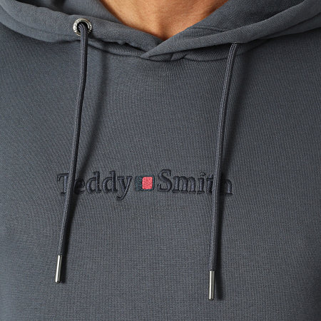 Teddy Smith - Sweat Capuche Jim 10816997D Gris Anthracite