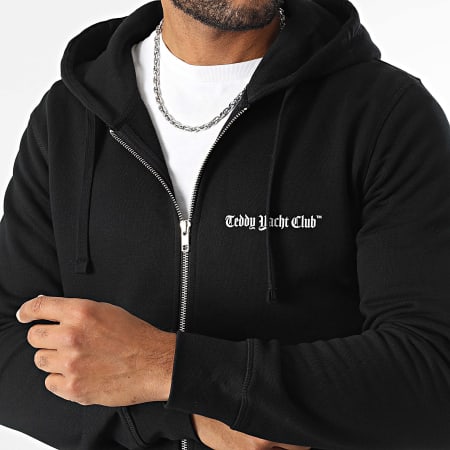 Teddy Yacht Club - Art Series Roze Hooded Sweatshirt met rits Zwart