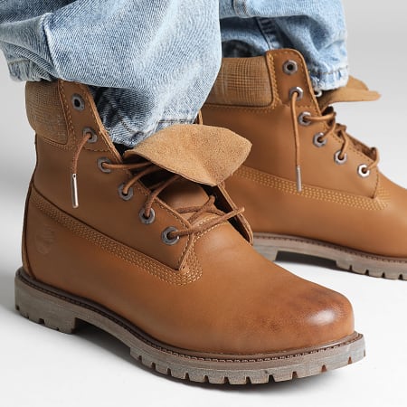 Timberland Boots Premium 6 In Lace Waterproof A2HR8 Medium Brown Full Grain LaBoutiqueOfficielle