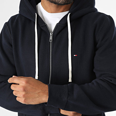 Tommy Hilfiger - Sweat Zippé Capuche Essential 7234 Bleu Marine