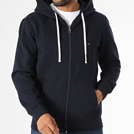 Tommy Hilfiger - Sweat Zippé Capuche Essential 7234 Bleu Marine