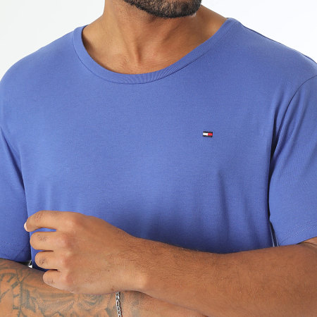 Tommy Hilfiger - Lot De 3 Tee Shirts Signature 3379 Bleu Roi Gris Vert Foncé