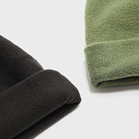 Urban Classics - Lot De 2 Bonnets TB5825 Vert Noir