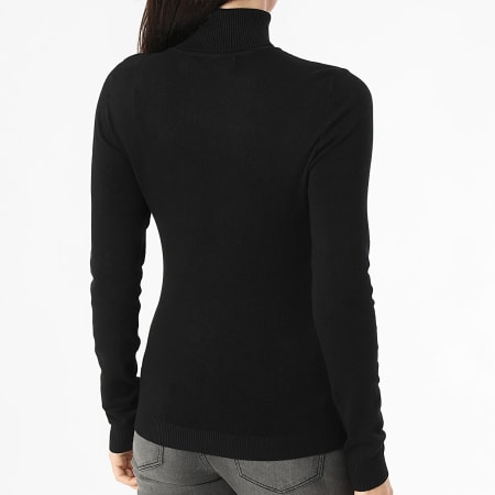 Vero Moda - Pull Col Roulé Femme Glory Noir