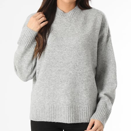 Vero Moda - Pull Femme Boom Gris