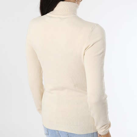 Classic Series - Pull Col Roulé Femme Glory Beige