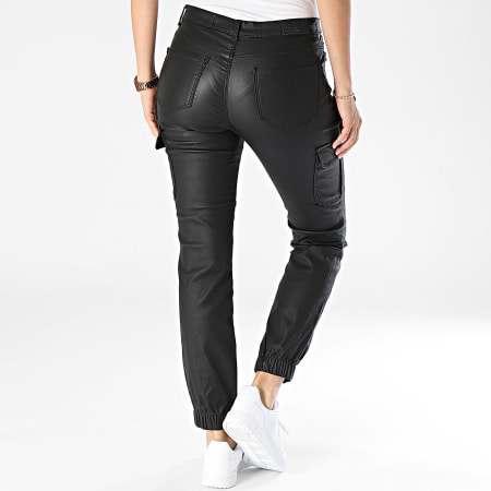 Vero Moda - Pantalon Cargo Femme Ankle Noir