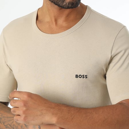 BOSS - Lot De 3 Tee Shirts 50517858 Noir Beige Vert Kaki