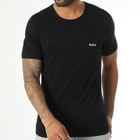 BOSS - Lot De 3 Tee Shirts 50517858 Noir Beige Vert Kaki