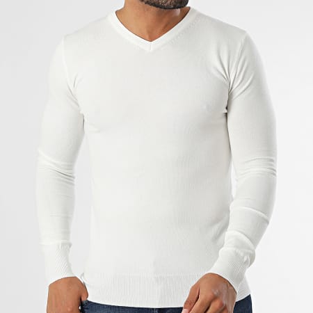 Classic Series - Jersey de Cuello V 662 Blanco