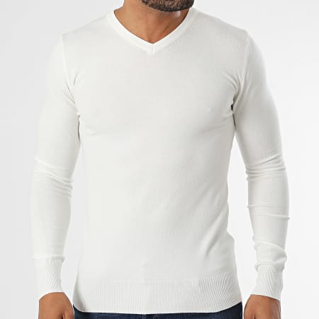 Classic Series - Jersey de Cuello V 662 Blanco