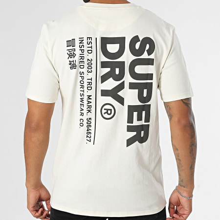 Superdry - Camiseta Loose Utility Sport Logo M1012029A Beige