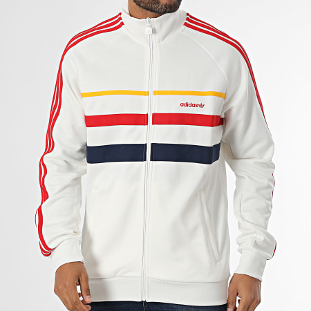 Adidas Originals - Veste Zippée A Bandes The First IW3233 Beige Clair