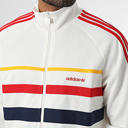 Adidas Originals - Veste Zippée A Bandes The First IW3233 Beige Clair