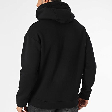 ADJ - Sweat Capuche Coeur Chic Noir Blanc