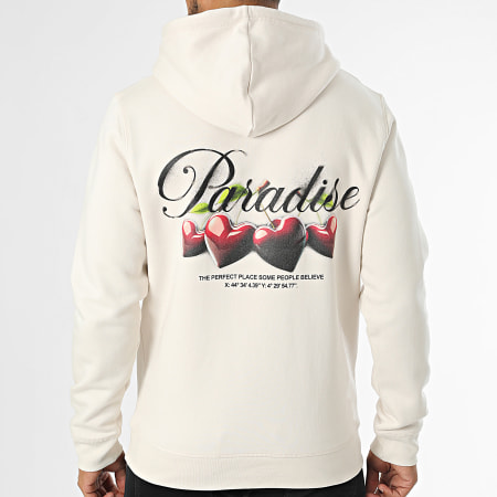 Luxury Lovers Paradise Hoodie Kersen Beige Ryses