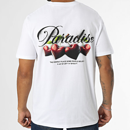 Luxury Lovers - Tee Shirt Oversize Large Paradise Cherry Blanco