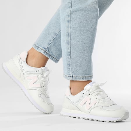 Zapatillas Mujer 574 WL574FJ2 Blanco Rosa