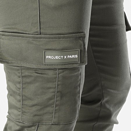 Project X Paris - Pantalon Cargo T239020 Vert Kaki Foncé