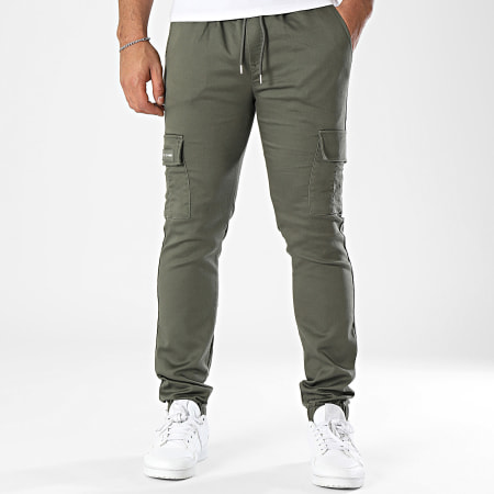 Project X Paris - Pantalon Cargo T239020 Vert Kaki Foncé