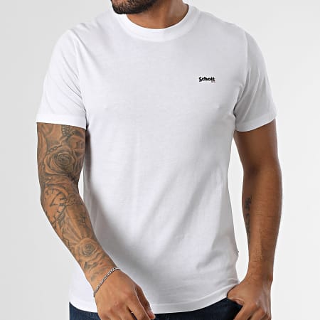 Schott NYC - Camiseta Claws 1 Blanca