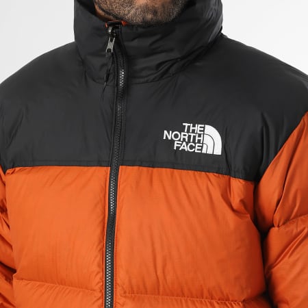 The North Face - Nuptse Retro Chaqueta de pluma con capucha 1996 A3C8D Naranja