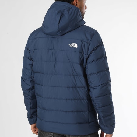 The North Face - Doudoune Capuche Aconcagua 3 Bleu Marine