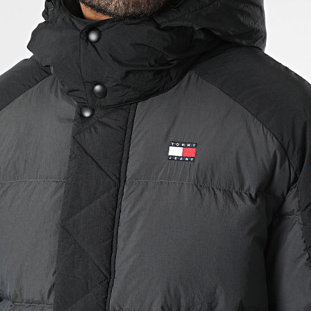 Tommy Jeans - Parka Two Tone 9999 Gris Anthracite Noir