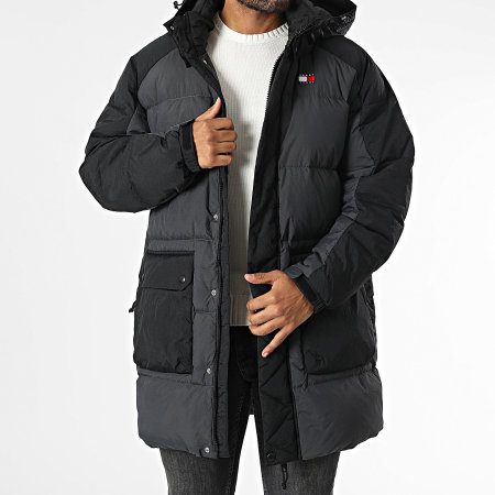 Tommy Jeans - Parka Two Tone 9999 Gris Anthracite Noir