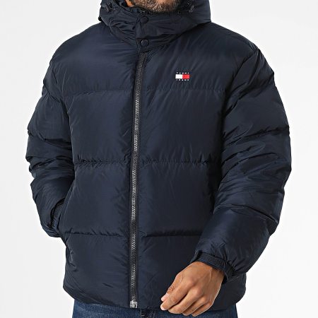 Tommy Jeans - Doudoune Flag Back Alaska Puffer 0479 Bleu Marine