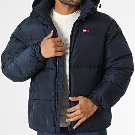 Tommy Jeans - Doudoune Flag Back Alaska Puffer 0479 Bleu Marine
