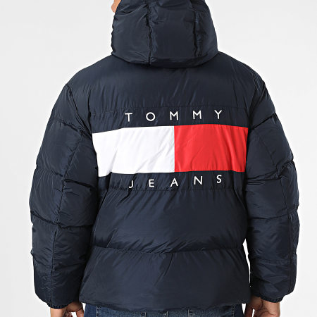 Tommy Jeans - Doudoune Flag Back Alaska Puffer 0479 Bleu Marine