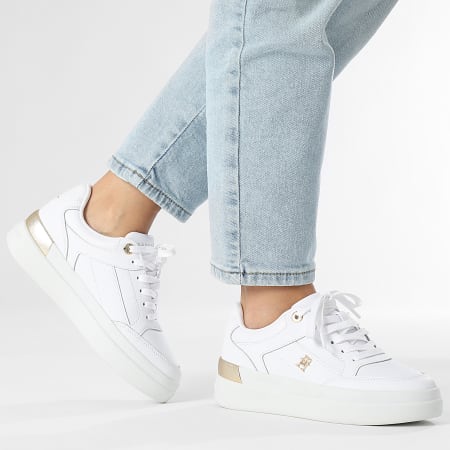 Tommy Hilfiger - Baskets Femme Feminine Court 8126 White