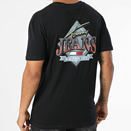 Tommy Jeans - Tee Shirt Regular Diamond Twist 8520 Noir