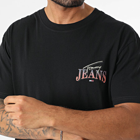 Tommy Jeans - Tee Shirt Regular Diamond Twist 8520 Noir