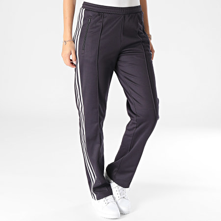 Pantalon Jogging A Bandes Femme Classic IY2224 Violet Fonce