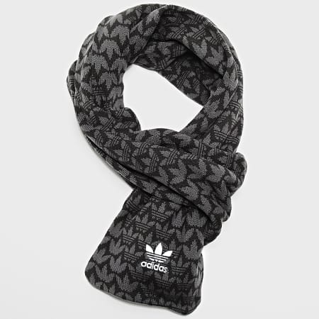 Adidas Originals Monogram scarf IY4044 Black Grey Anthacite Ryses