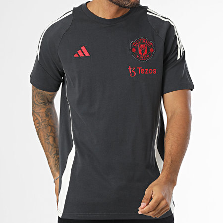 Tee Shirt A Bandes Manchester United IV9482 Gris Anthracite