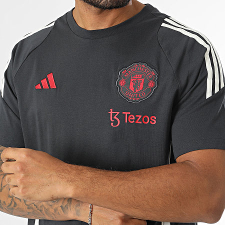 Adidas Sportswear - Tee Shirt A Bandes Manchester United IV9482 Gris Anthracite