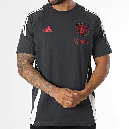 Adidas Sportswear - Tee Shirt A Bandes Manchester United IV9482 Gris Anthracite