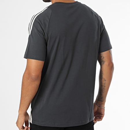 Adidas Sportswear - Tee Shirt A Bandes Manchester United IV9482 Gris Anthracite